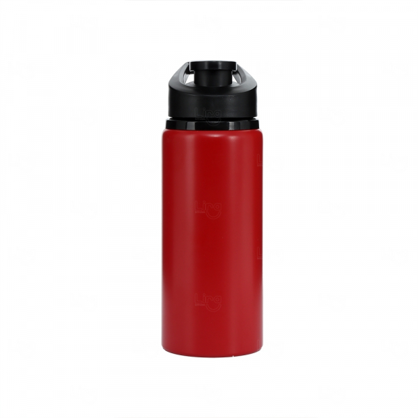 Squeeze Alumínio Personalizado - 600ml Vermelho