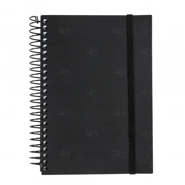 Agenda Personalizada Diária 2024 - 20 x 14,8 cm Preto