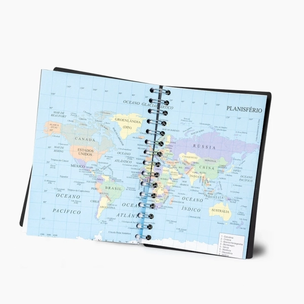 Agenda Diária 2026 com Espiral Personalizada - 20x14,6cm 
