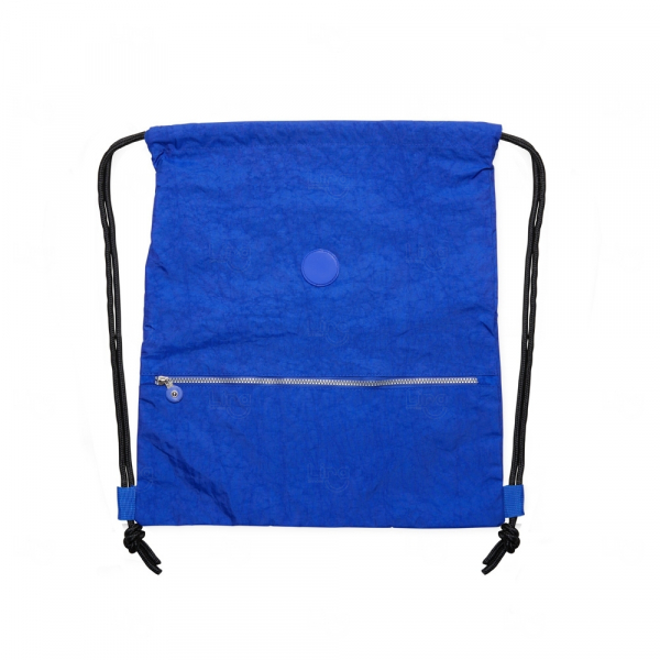 Sacochila Personalizada de Nylon Impermeável - 47 x 42,4 cm Azul