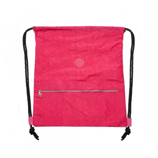 Sacochila Personalizada de Nylon Impermeável - 47 x 42,4 cm Rosa Pink