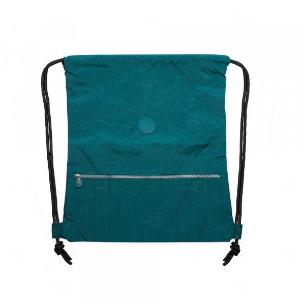 Sacochila Personalizada de Nylon Impermeável - 47 x 42,4 cm Verde