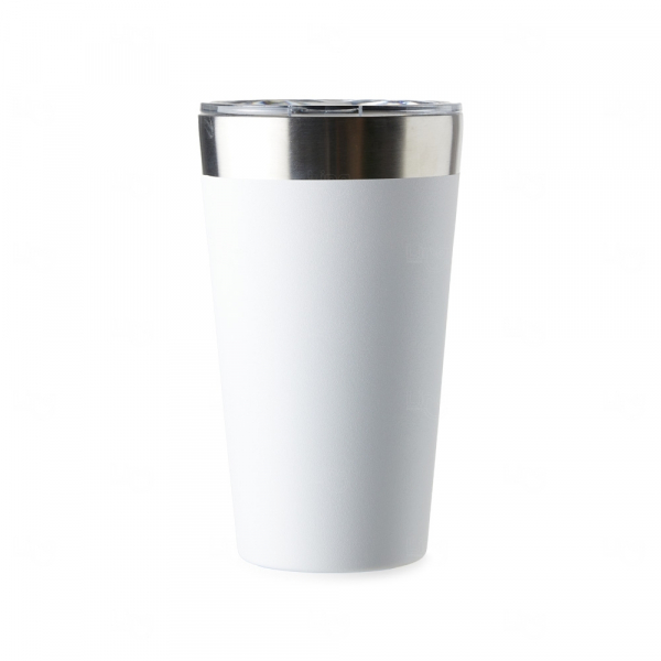 Copo Térmico Personalizado de Inox - 473ml Branco