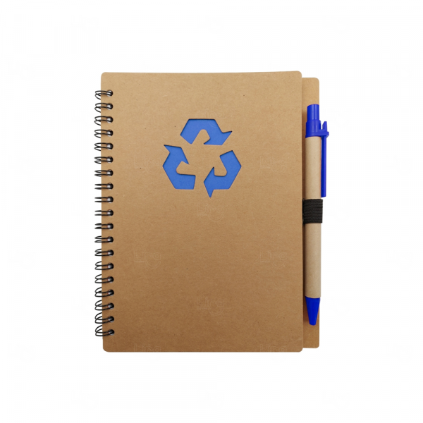 Caderno Personalizado Ecologico com Caneta - 18 x 14,5 cm
