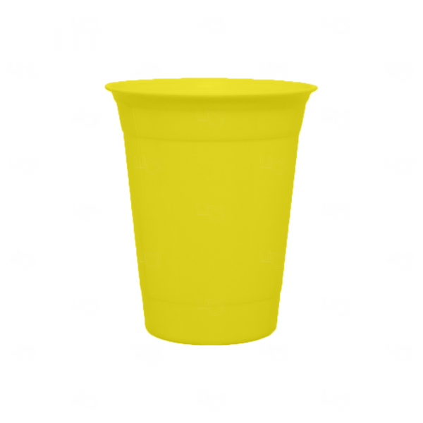 Copo Plástico Personalizado tipo Party - 400ml Amarelo