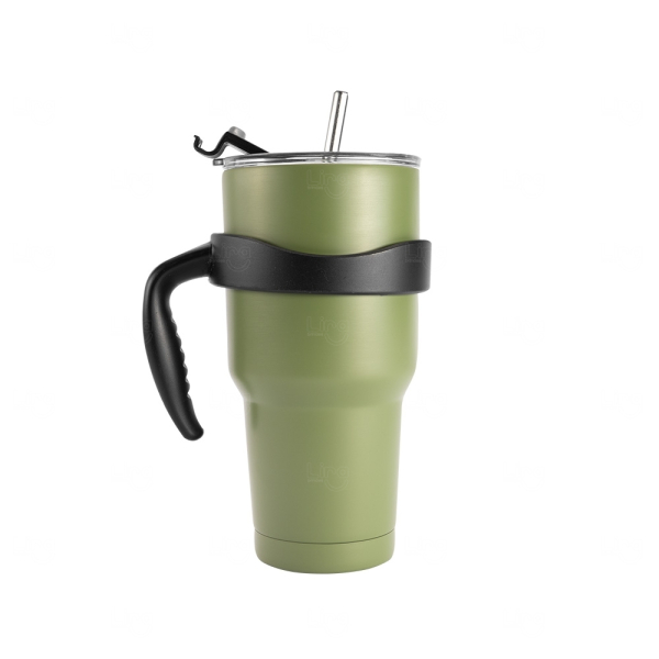 Caneca Térmica Inox 800ml com Canudo Personalizada 