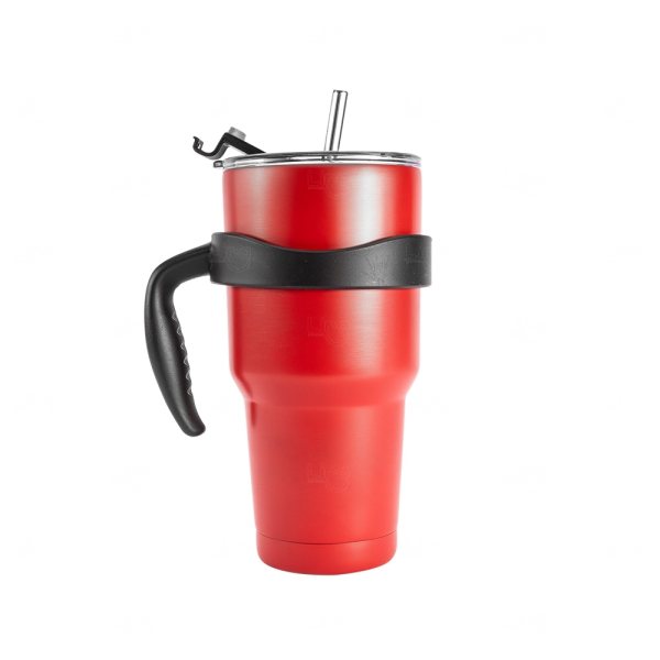 Caneca Térmica Inox 800ml com Canudo Personalizada 