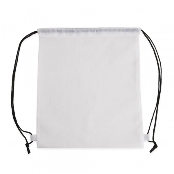 Sacochila do Zero em Nylon Personalizada - 42 x 35 cm Branco