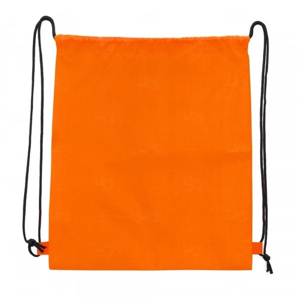 Sacochila do Zero em Nylon Personalizada - 42 x 35 cm Laranja