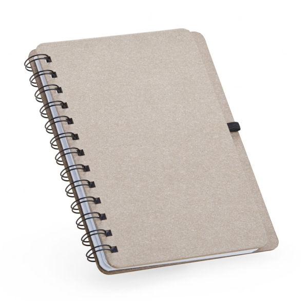 Caderneta B6 Kraft com Wire-o Personalizada - 17,5 x 13,5 cm
