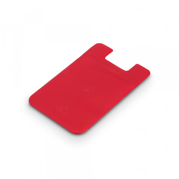 Porta Cartão de PVC Personalizado Vermelho