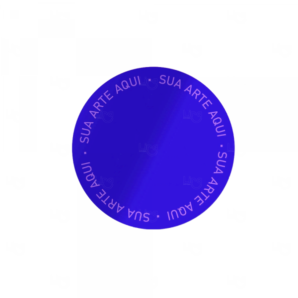Cartela de Adesivos Personalizados - 6 x 6 cm Azul