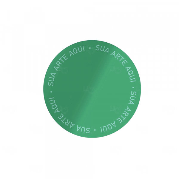 Cartela de Adesivos Personalizados - 6 x 6 cm Verde