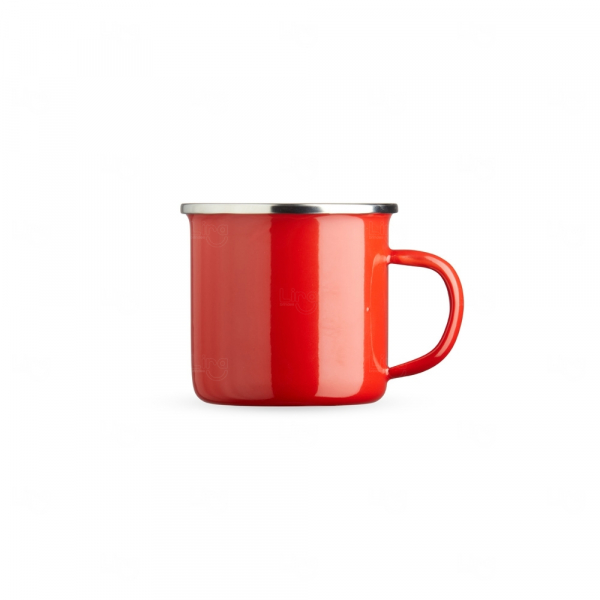 Caneca Inox Personalizada - 370ml Vermelho