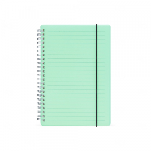 Caderno com Capa Plástica Personalizada - 21 x 15 cm