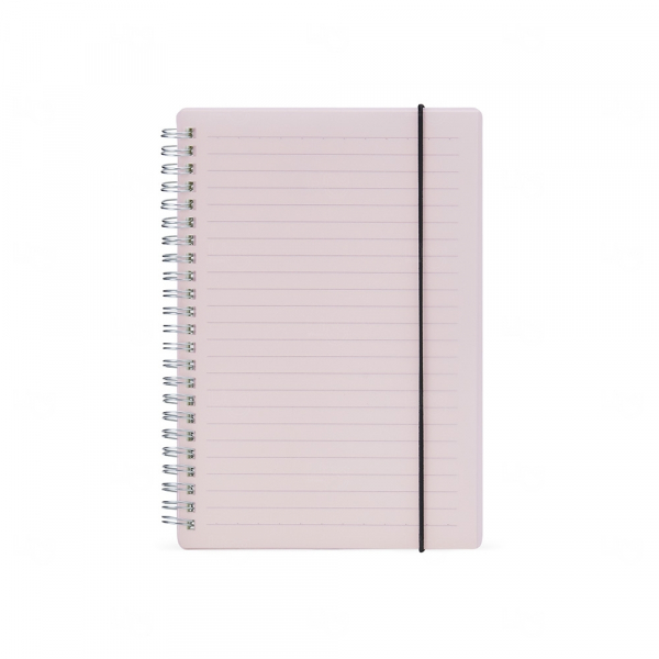 Caderno com Capa Plástica Personalizada - 21 x 15 cm Lilás