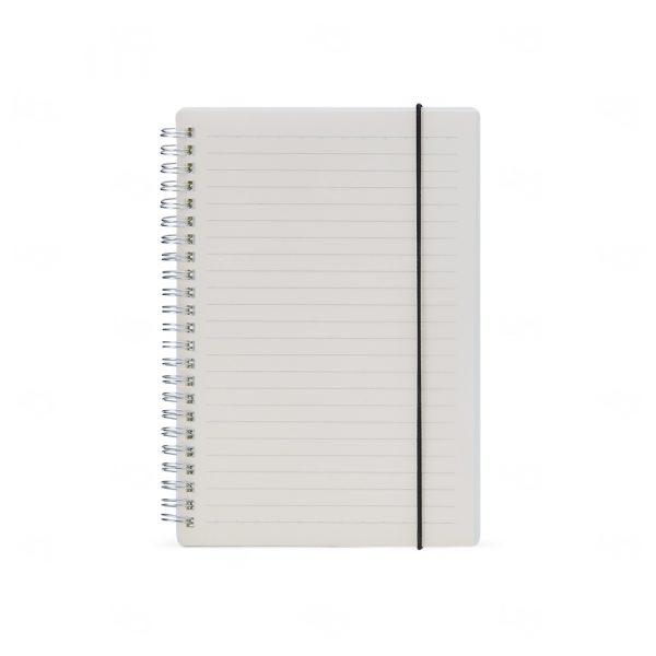 Caderno com Capa Plástica Personalizada - 21 x 15 cm Transparente