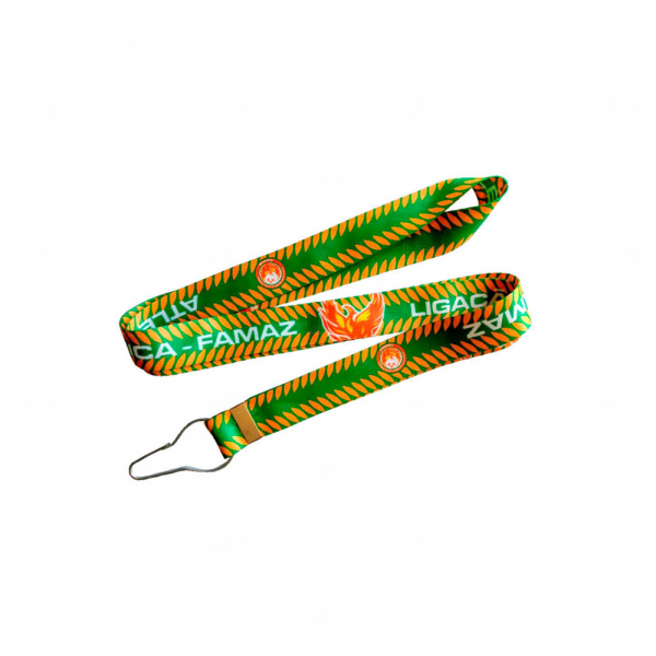 Cordão Personalizado Tirante Gancho - 120 x 3 cm Verde
