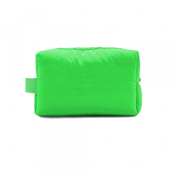 Necessaire Puffer Personalizada Verde