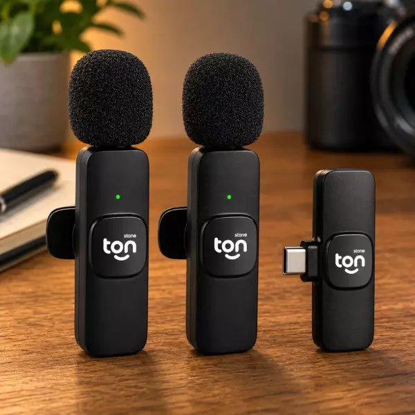 Microfone de Lapela sem Fio Personalizado