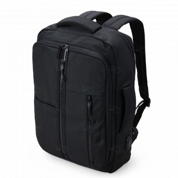 Mochila de Nylon Personalizada - 21L Preto