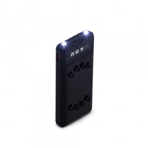 Power Bank 10.000 Mah com Indicador LED e Lanterna Personalizado 