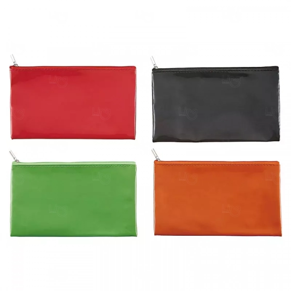 Pasta Zip Zap em PVC Cristal 20x25cm Personalizada 