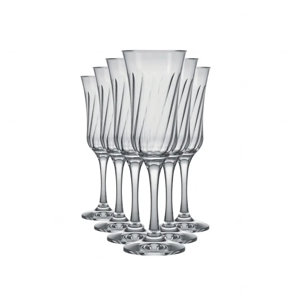 Taça de Vidro Flute 195ml para Champanhe Personalizada 
