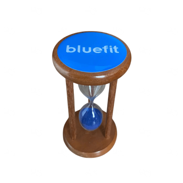 Ampulheta de Madeira Personalizada 10cm 