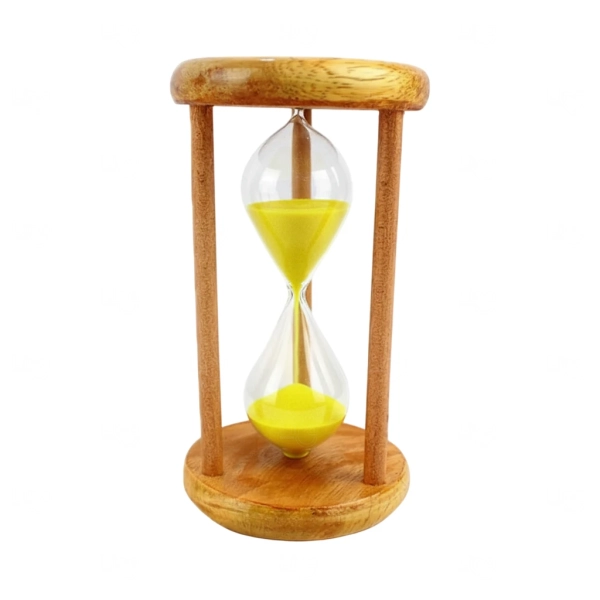 Ampulheta de Madeira Personalizada 10cm 