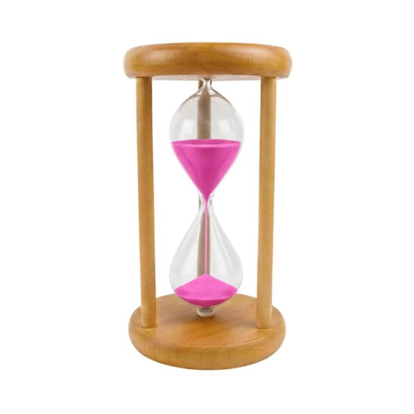 Ampulheta de Madeira Personalizada 10cm 