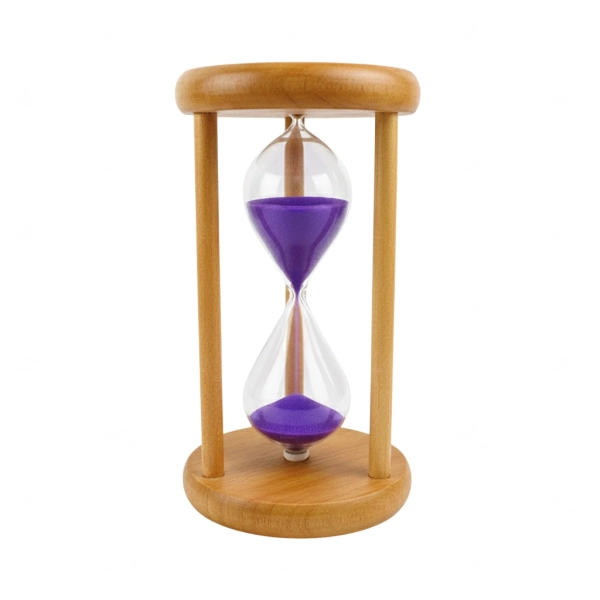 Ampulheta de Madeira Personalizada 10cm 