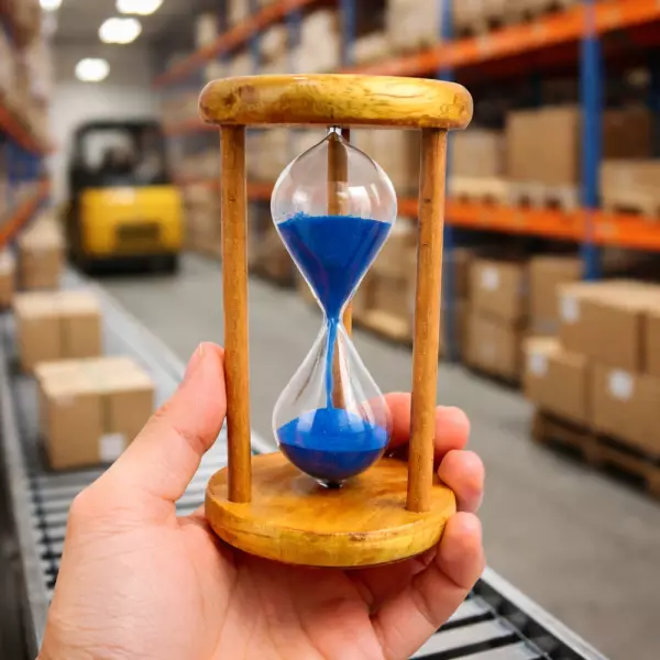 Ampulheta de Madeira Personalizada 10cm 