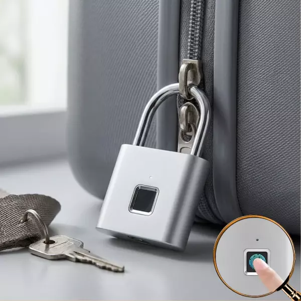 Cadeado Inteligente Biométrico Personalizado - 7,6x4,6cm