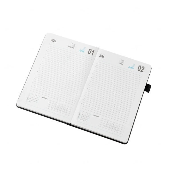 Agenda Diária 2026 Personalizada - 21x14,3 cm 
