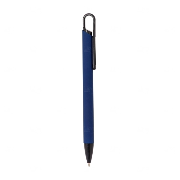 Caneta de Metal Emborrachada Personalizada 