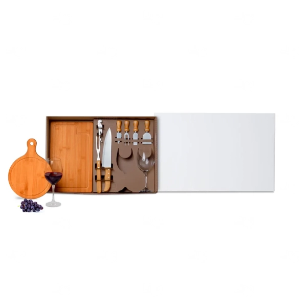 Kit Queijo, Churrasco E Vinho 11 Pçs - Personalizado 