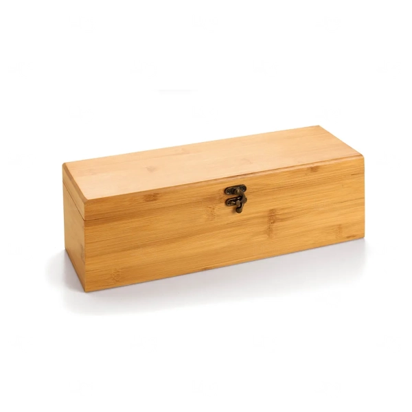 Kit Vinho 5 Peças com Estojo em Bambu Personalizado 