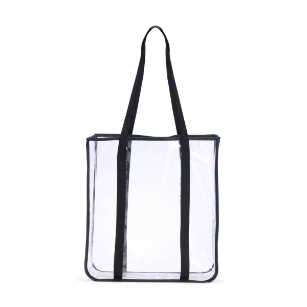 Sacola Transparente em PVC Personalizada - 40 x 36,3 cm 