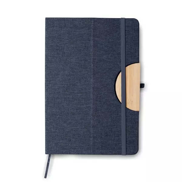 Caderno em RPET com Suporte para Celular Personalizado - 21x14cm 