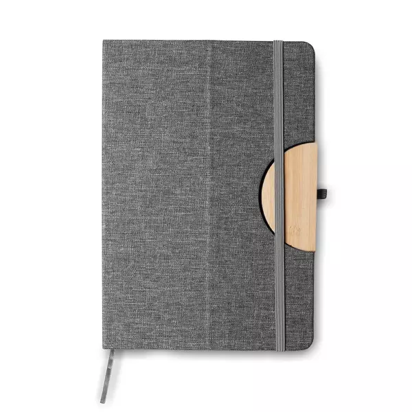 Caderno em RPET com Suporte para Celular Personalizado - 21x14cm 