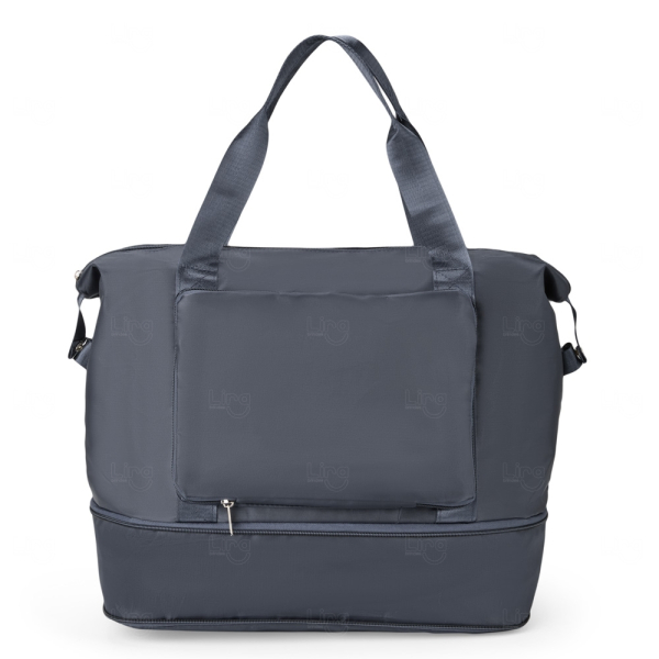 Bolsa Expansível e Dobrável Personalizada - 25 Lts Cinza