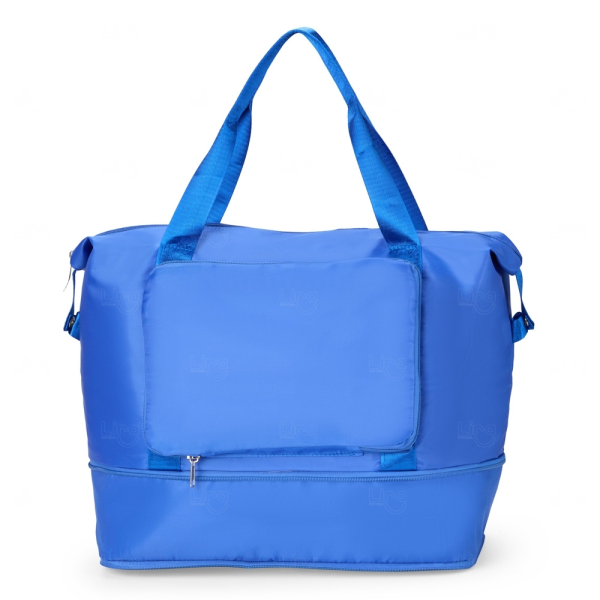 Bolsa Expansível e Dobrável Personalizada - 25 Lts Azul