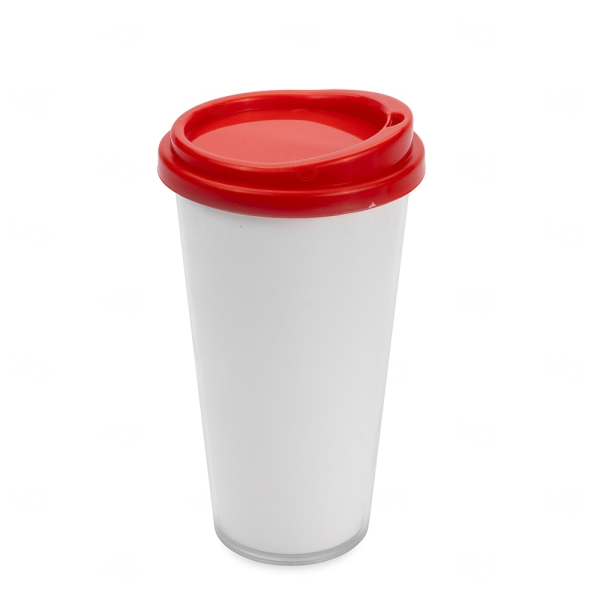 Copo Plástico Duplo Personalizado - 400ml 