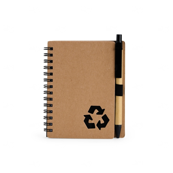 Caderno Ecológico com Caneta Personalizado 