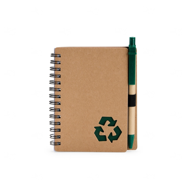 Caderno Ecológico com Caneta Personalizado 
