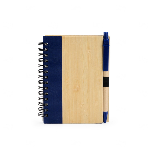 Caderno Ecológico com Caneta Personalizado - 10,5 x 13,5cm 