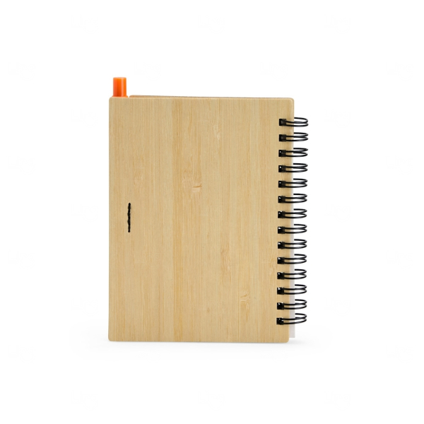 Caderno Ecológico com Caneta Personalizado - 10,5 x 13,5cm 