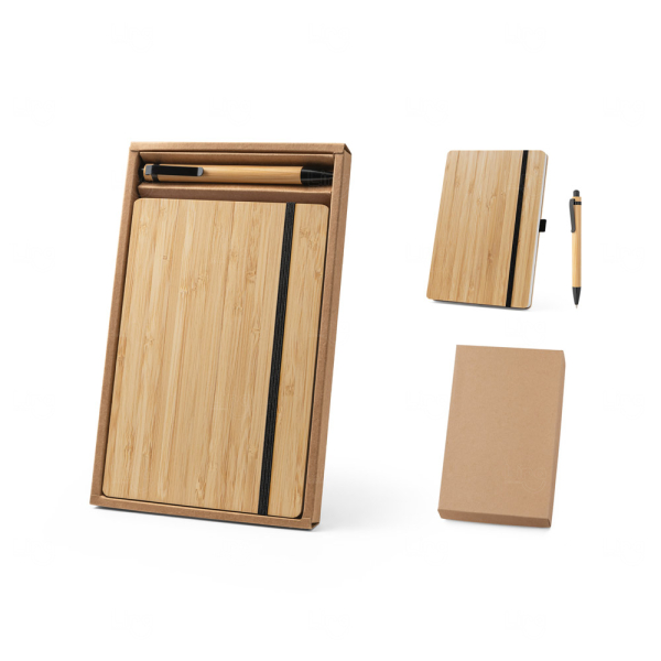 Kit Escritório Ecológico Personalizado - 2 Peças