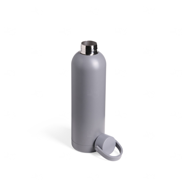 Garrafa Térmica Inox com Alça Emborrachada Personalizada - 750ml